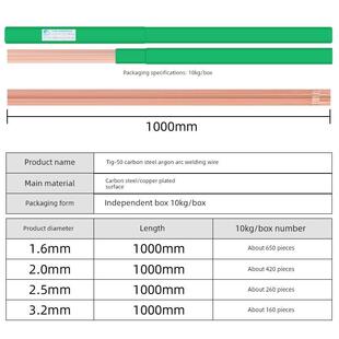 聚力氩弧焊碳钢焊丝焊条TIG-50桶装直条焊铸铁1.6/2.0/2.5/3.2mm