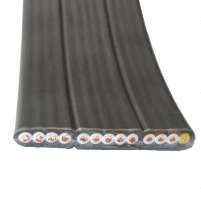 桔红色防腐扁平电缆 TVVB12*1.5平方扁线 伸缩门扁线 天车排线 排