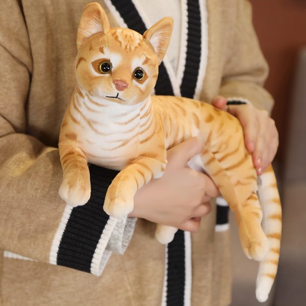 仿真猫咪公仔立体3D毛绒玩具娃娃床上可爱小玩偶女生撸猫达人礼物