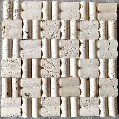 黄洞石石材马赛克背景墙白洞石大理石原石拍照拍摄道具travertine