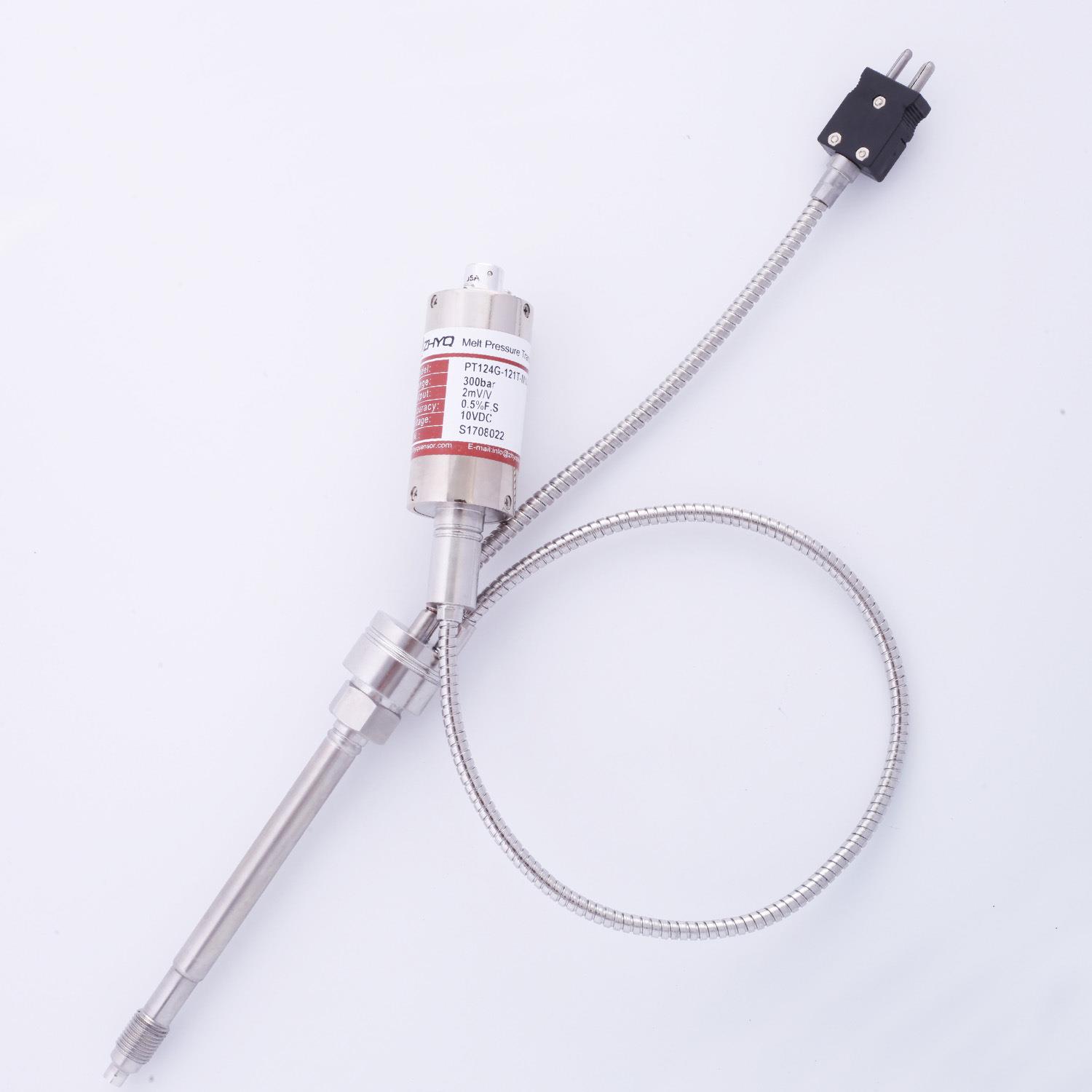 温压一体压力变送器0-200MPA挤出机无纺布用高温熔体压力传感器