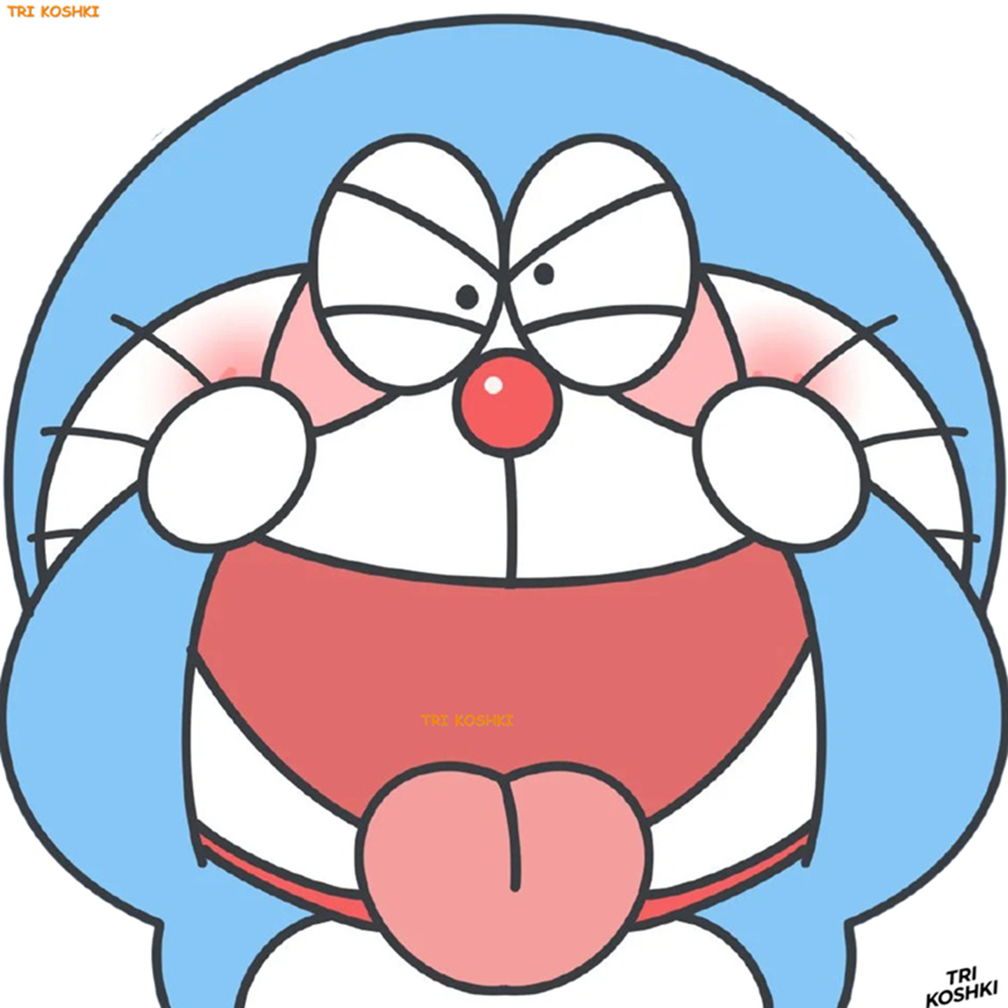 自粘防水贴纸哆啦A梦卡通墙贴画