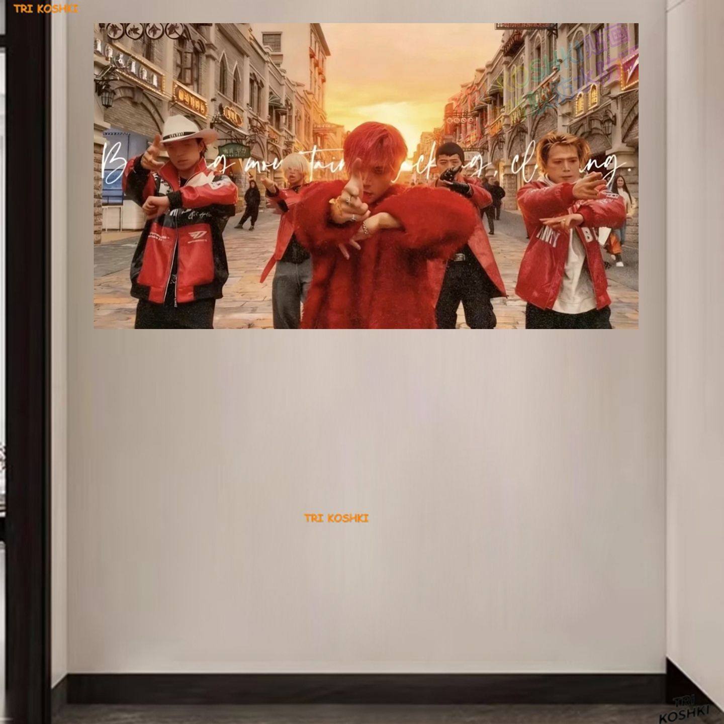 云南Bigbang蹦山咔拉咔趣味墙贴