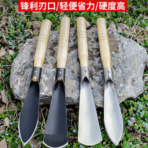 加厚小铲挖野菜神器不锈钢种花工具园艺铲苗木移植铲专用工具