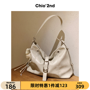 Chio’2nd 上班日常通勤松弛感hobo单肩斜挎包 托特包包女2026新款