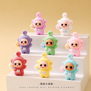 植绒创意天线娃娃潮玩萌粒