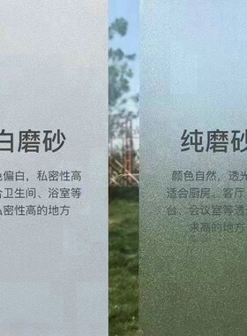 广恒鑫PVC自粘磨砂贴s纸玻璃纸透光白色玻璃膜浴室窗户遮阳玻璃贴