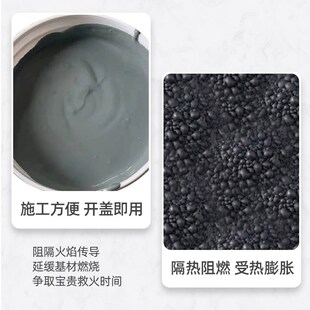 防火涂料阻燃液木板防火漆镀锌管超薄型膨胀型电缆电缆钢结构油漆