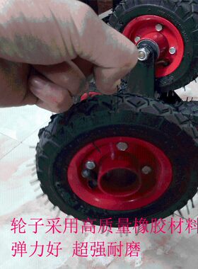 家用载重王六轮爬楼车拉杆行李小拉D车上楼梯便携可折叠购物买菜