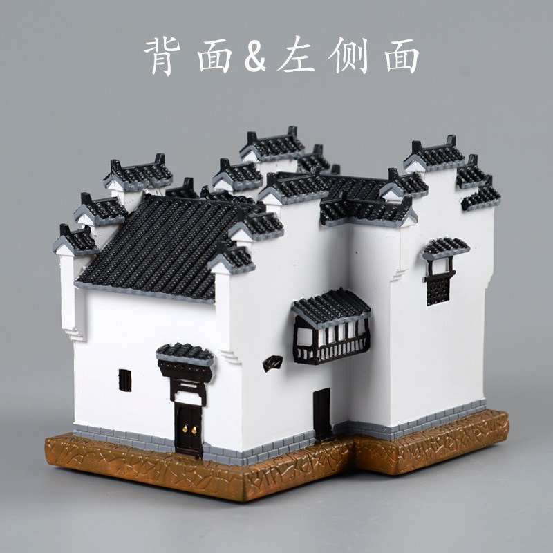 徽派古典传统中式建筑模型工艺品微景观装饰摆件储蓄罐存钱罐礼品