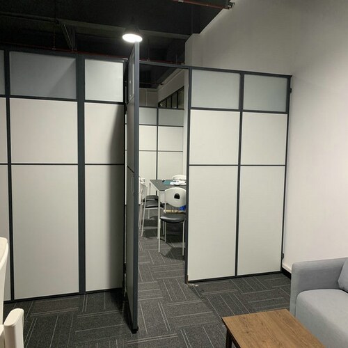 办公室屏风隔断墙车间活动隔板z经济型遮光挡板墙仓库移动推拉屏