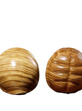 天然老料金丝楠木老料金丝楠木满水波纹实木招财龟壳手把件摆件挂