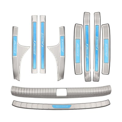 上汽大通星际H皮卡改装配件汽车后杠门槛条迎宾踏板防踩贴品