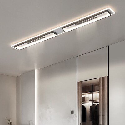 led天花灯明装客厅无主灯照明长条走廊过道灯衣帽间商铺吸顶灯具