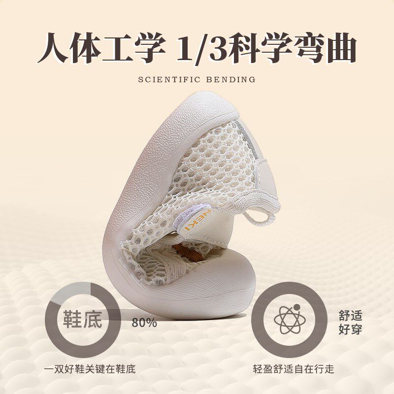 宝宝鞋子秋季新款1一3岁男小童透气网面布鞋软底防滑女婴儿学步鞋