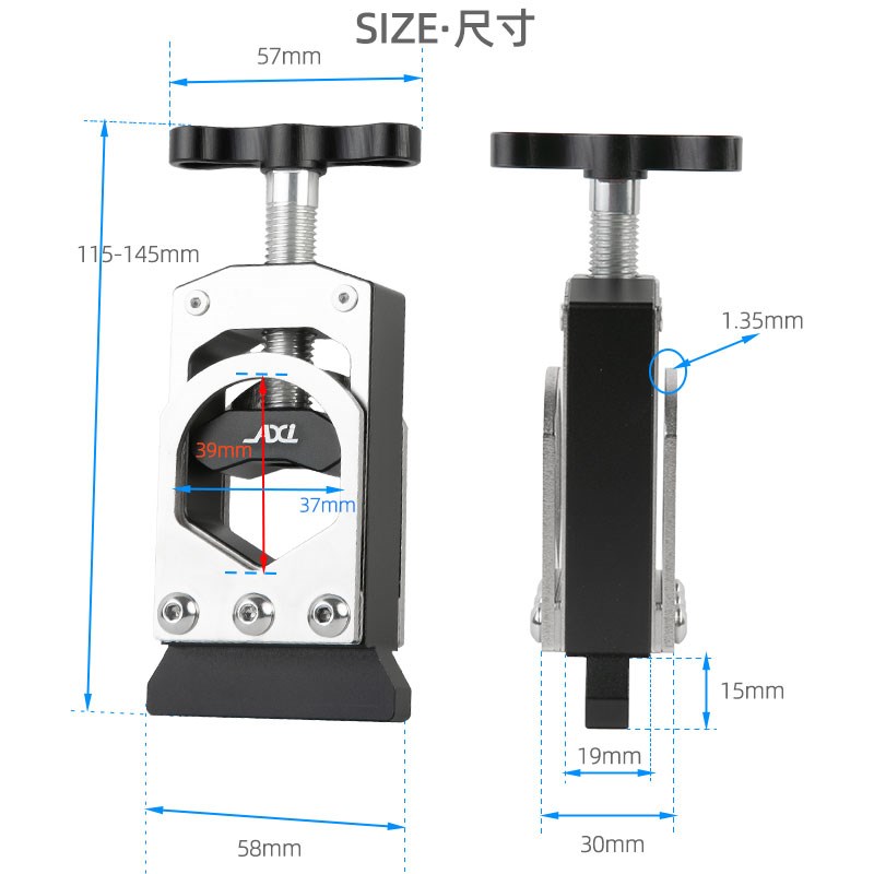 AXI自行车前叉把横截管固定器 公路车碳纤维截管工具座杆切割锯弓