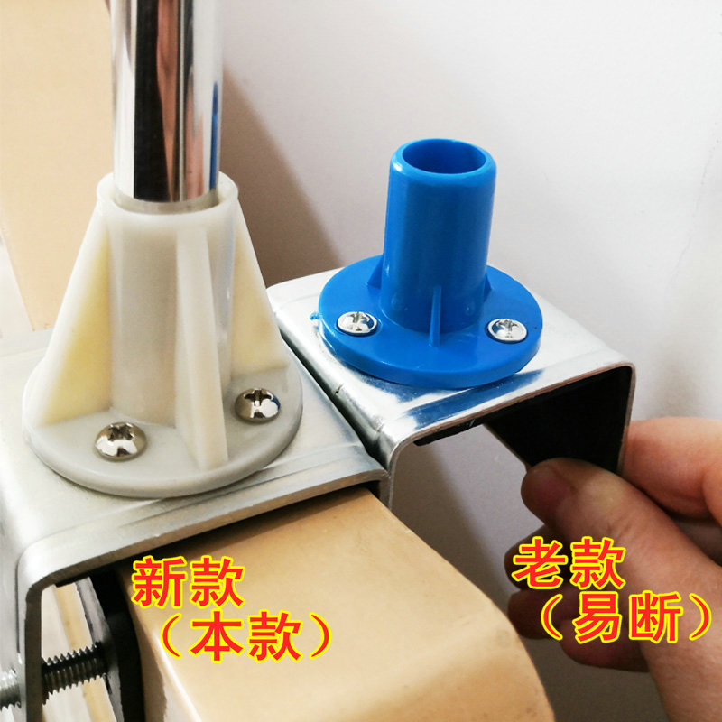 中联小吊扇支架微风扇床上挂架子加粗伸缩折叠万向蚊帐固定支撑杆