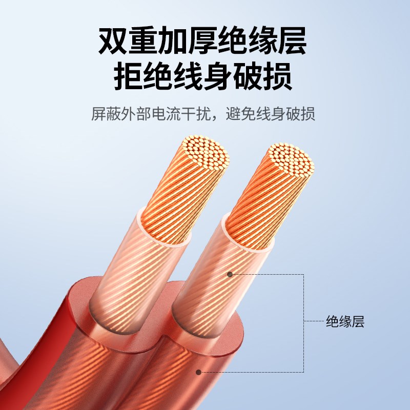 绿联喇叭线音箱响纯铜接头端子工程装修家庭影院连接功放纯铜