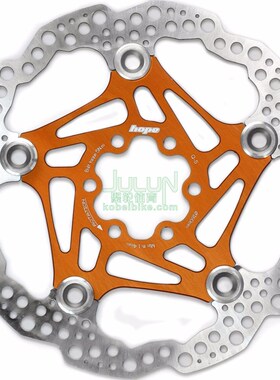 新款英国Hope x2 e4 v4梅状油碟用浮动碟六钉碟片140 160 180 203