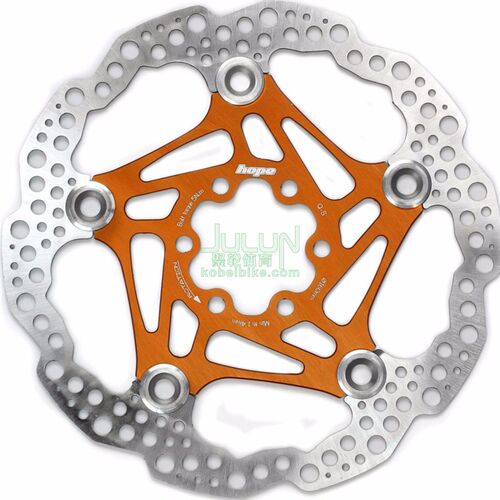 新款英国Hope x2 e4 v4梅状油碟用浮动碟六钉碟片140 160 180 203