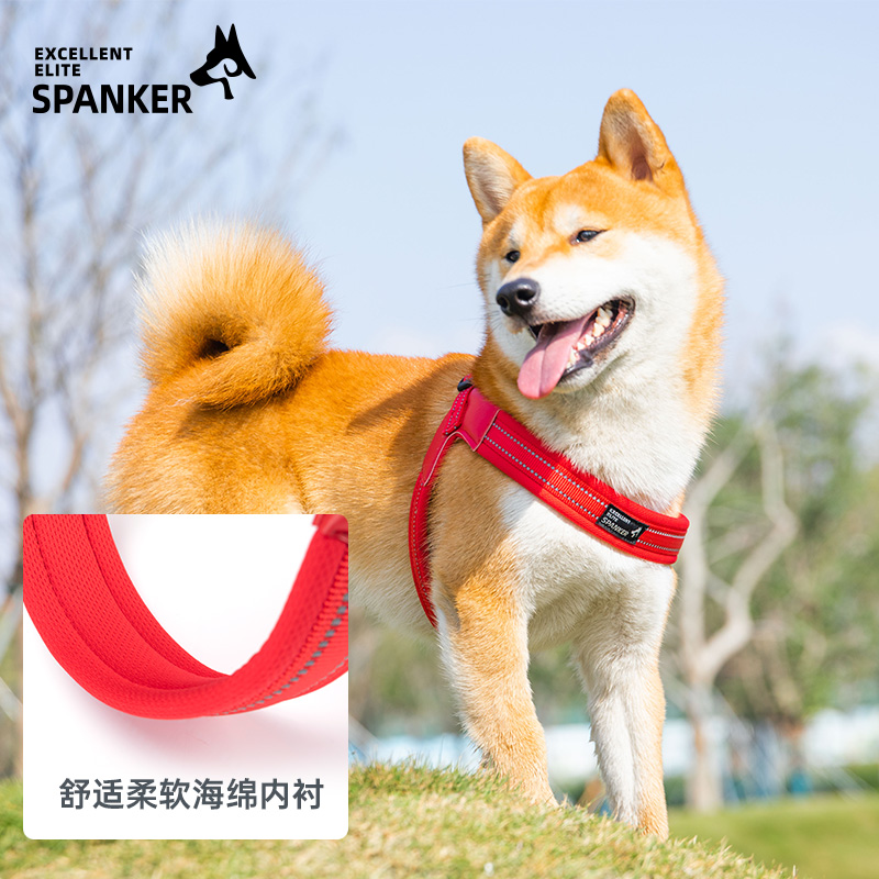 出众者柴犬牵引绳狗狗胸背带夏季背心式背带小型犬柯基狗绳子
