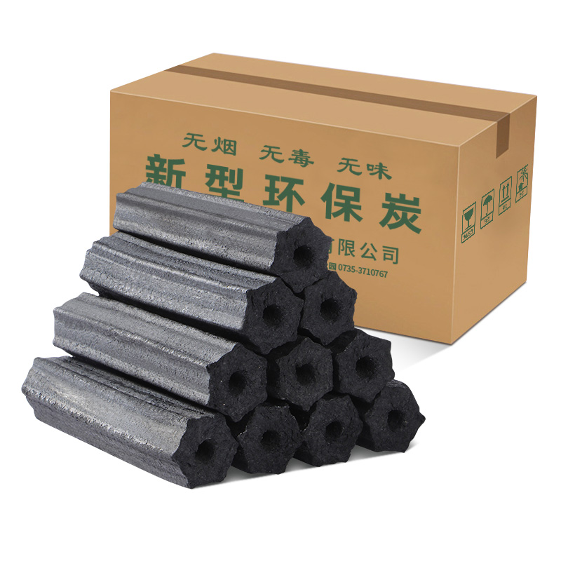烧烤木炭家用无烟碳烤肉碳烧烤炉碳机制竹炭块速燃果木炭