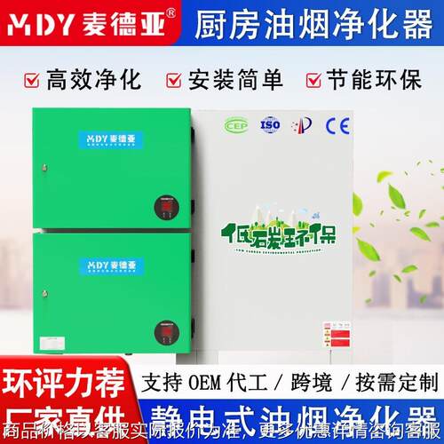 商用油烟净化器 低空油烟净化器环保设备 饭店食堂油烟净化装置