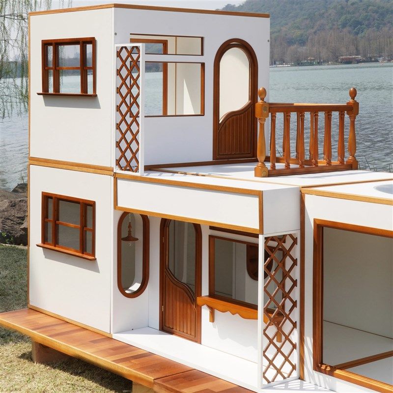 玩具】大肚子娃屋  娃屋展台防尘 6分娃屋迷你微缩家居模型