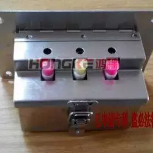 手工不锈钢点烟打火机盒固定盒宾馆办公大厦三孔挂锁耐用掌柜推荐