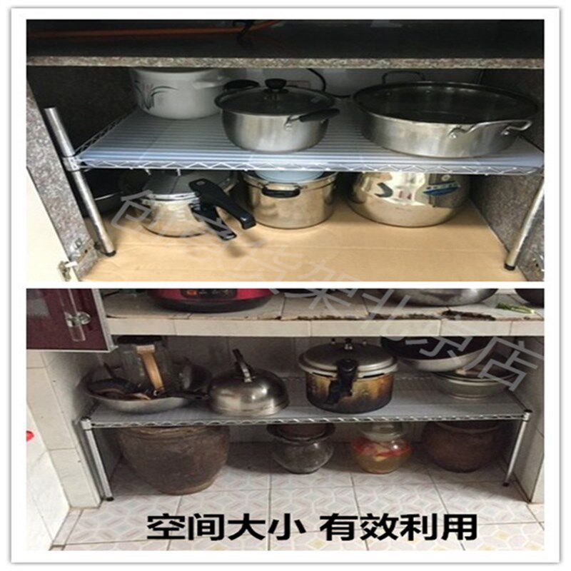 定制置物架多层架子厨房收纳整理厨具架子橱柜分层衣柜隔层台面架