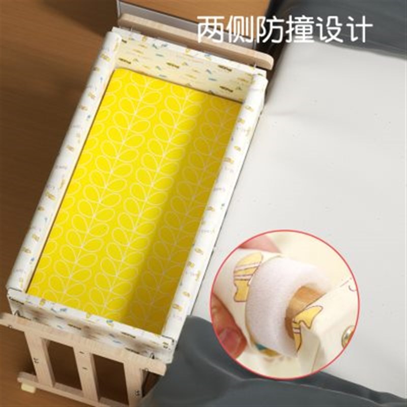 新品婴儿实木无漆环保摇篮床宝宝床小摇篮平行摇摆工字摇篮可移动