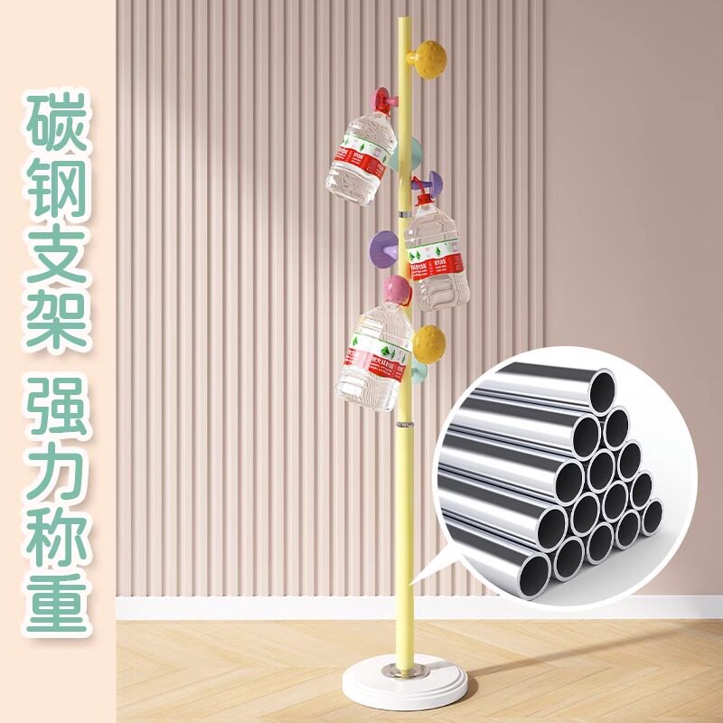儿童衣架落地网红蘑菇挂衣架子女生卧室杆式衣帽架小空间挂包支架