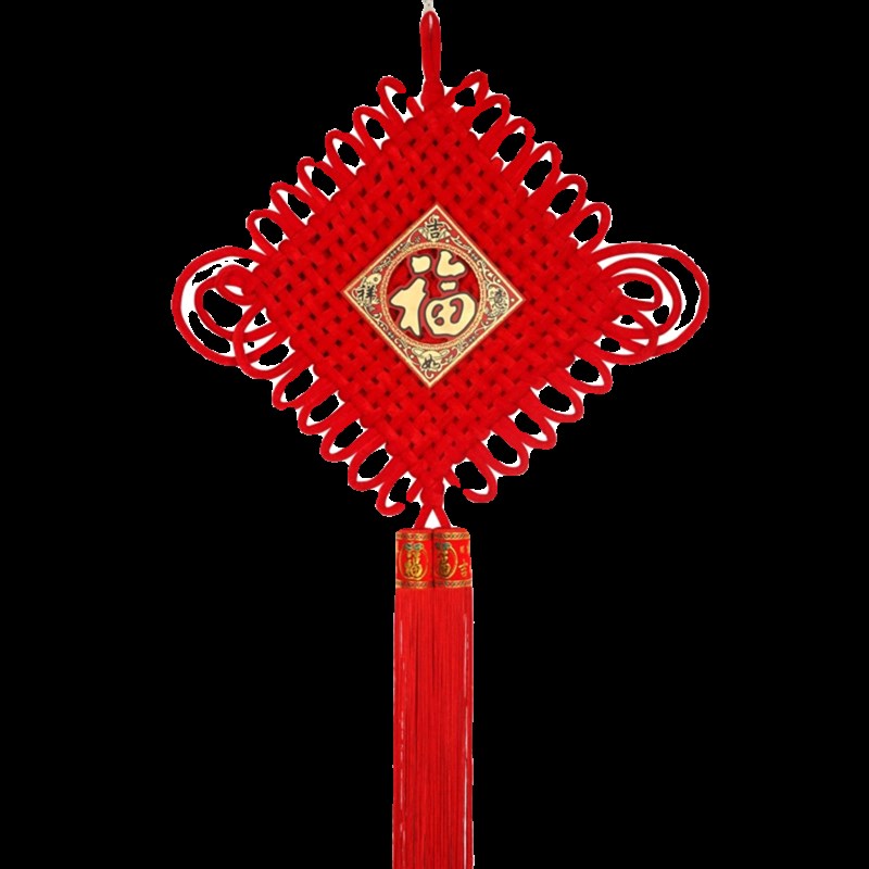 中国结挂件客厅大号玄关门上电视墙装饰挂件新款过年新年乔迁春节