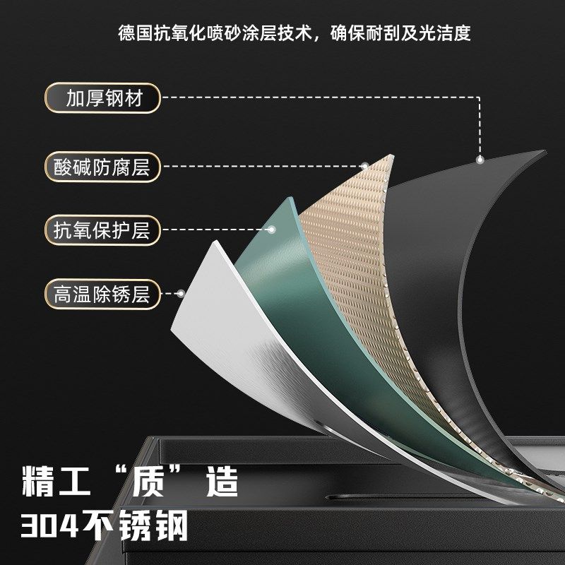 隐藏式不锈钢壁龛卫生间厕所嵌入式垃圾桶纸巾盒置物架可定制壁柜