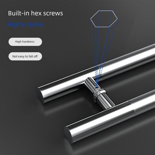 玻璃门拉手加厚304不锈钢1.0加厚木门钢化推拉门框无框