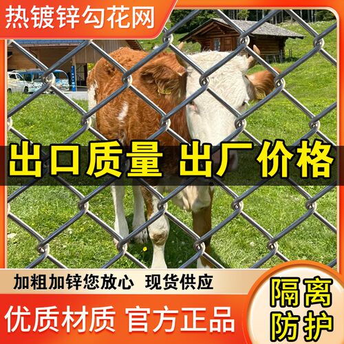 热镀锌铁丝网养殖围栏圈牛羊拦鸡鸭果园隔离Q钢丝防护网勾花网