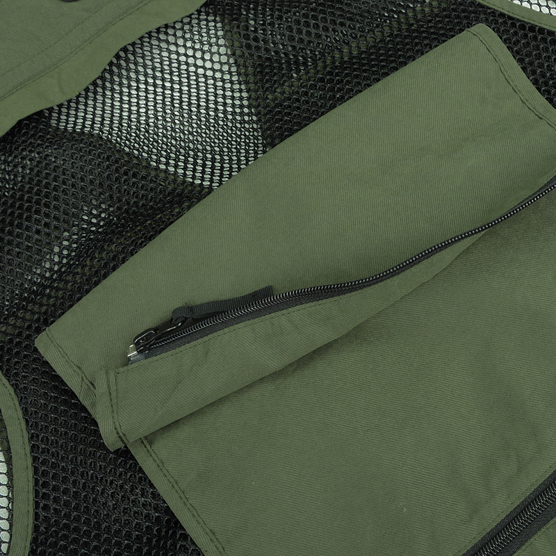 726夏季多口袋马甲男宽松透气户外休闲摄影记者工装机能风坎肩热