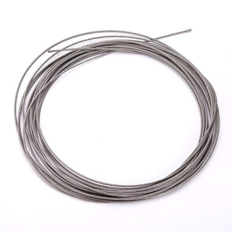 304不锈钢丝绳晾衣绳钢丝配件加强线挂画线不锈钢钢丝绳