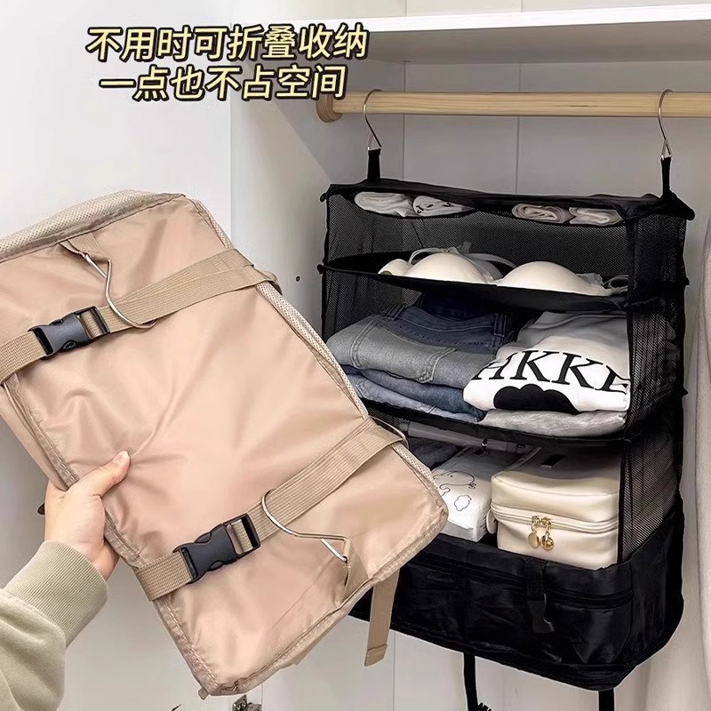 过年新年旅行收纳包分层可折叠悬挂衣物收纳袋旅行箱挂袋收纳包