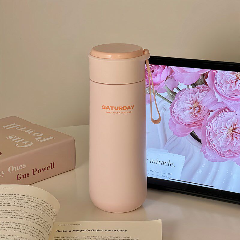 保温杯高颜值男女生水杯便携随行直饮简J约杯子学生上学专用带茶