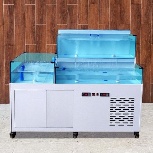 海鲜池商用酒饭店海鲜鱼缸超市卖鱼池水产海鲜混养池制冷过滤一体