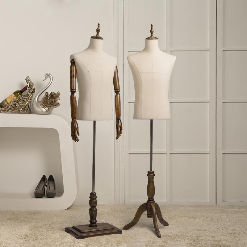 厚包布模特道具男半身男