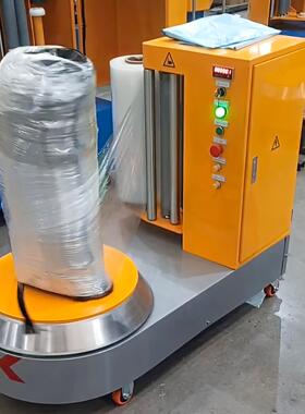 山东大宏 小行李包装机 LP600S 机场称重打包机 全自动缠绕包装机