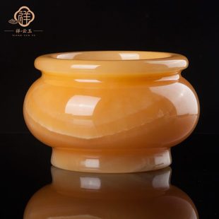 香炉家用供奉室内玉石财神供佛上香插香碗佛具用品大全小烧香灰炉
