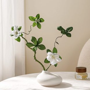饰品 哑光艺术花瓶花瓶高级感轻奢高档摆件客厅插花创意艺术玄关装