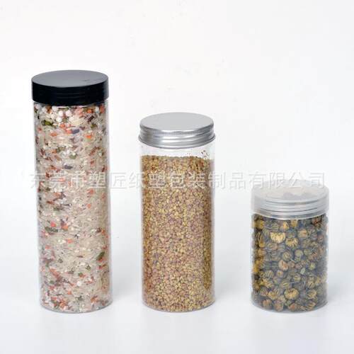 现品货65*8SJ-65800料透明PET花茶核桃红罐枣坚果食塑密封包装罐