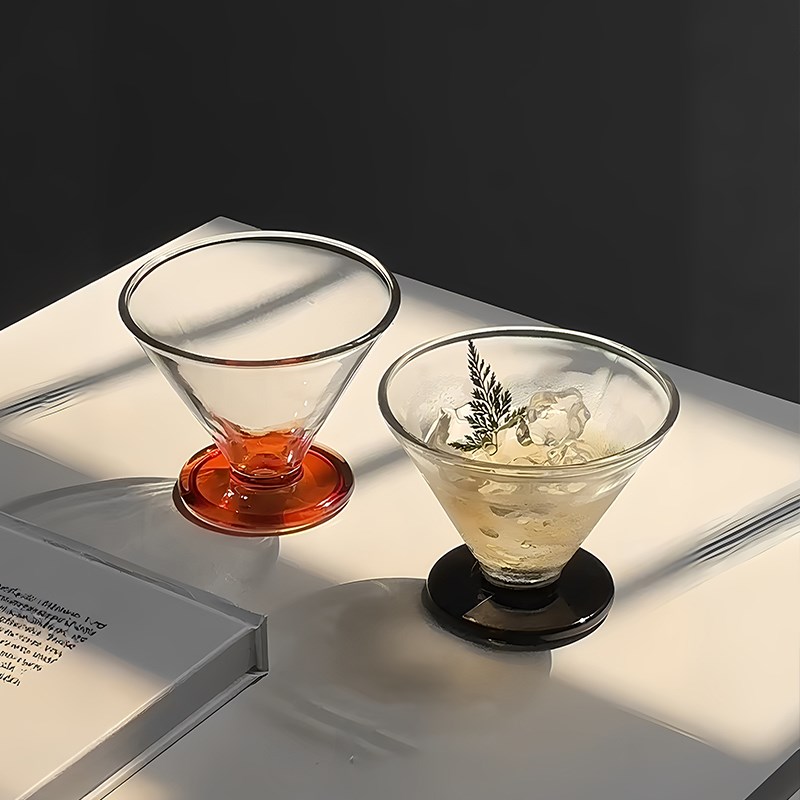 LunTime岁月中古香槟杯高颜值设计冰美式咖啡杯玻璃杯法式酒杯