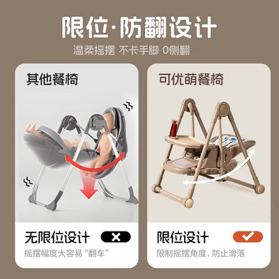 宝宝餐椅儿童婴儿餐桌家用多功能可折叠座椅辅助学坐椅防侧翻