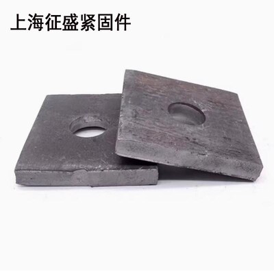 加大加厚本色方垫片铁四方平垫止水方垫全规格止水螺杆用方垫