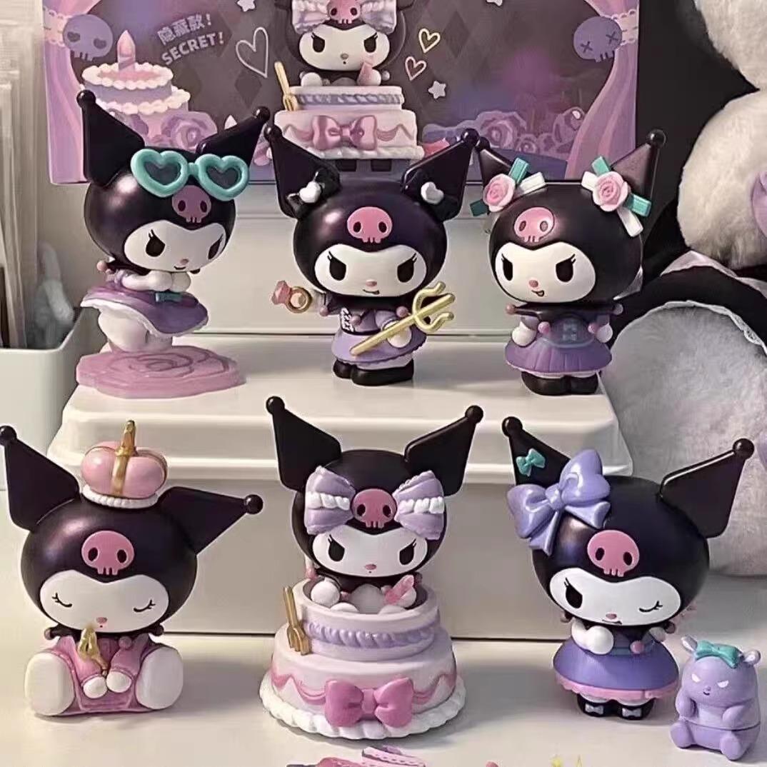 库洛米生日派对盲盒玩偶桌